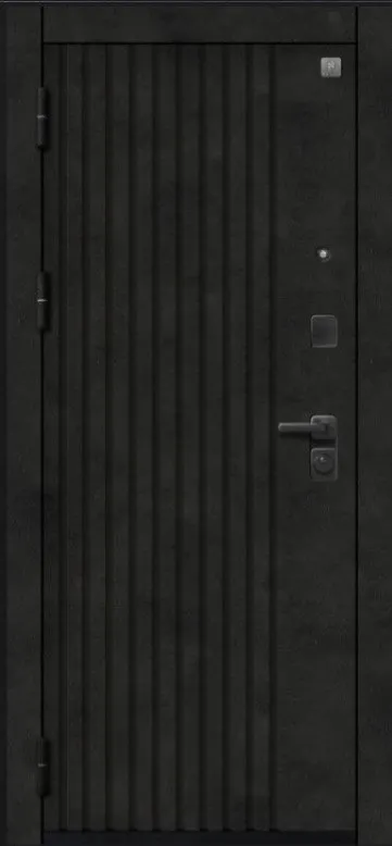 Товар Дверь V-15 Черный муар + Бетон темный - Софт ясень белый DIS007352